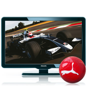 Телевизор 52" (132.08 cm) PHILIPS 52PFL5604H +подарък футболна топка PUMA, FULL HD, 5ms, 50 000:1, 500cd/m2, 3xHDMI & D-Sub, Incredible Surround™ 2x10W, 2г. | JAR Computers 52" (132.08 cm) PHILIPS 52PFL5604H +подарък футб…