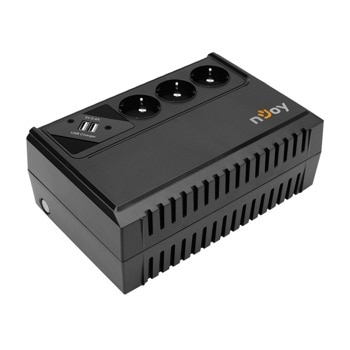 UPS nJoy Renton 650, 650VA/360W, Line Interactive, Tower | JAR Computers nJoy 650VA/360W Renton 650 UPLI-LI065RE-CG01B