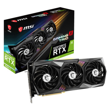 Видео карта Nvidia GF RTX 3060 Ti, 8GB, MSI GAMING X TRIO, PCI-E 4.0, GDDR6X, 256-bIt, DisplayPort, HDMI | JAR Computers MSI RTX 3060 Ti GAMING X TRIO V505-089R