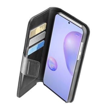 Калъф за Samsung Galaxy Note 20, тип портфейл, Cellularline Book Agenda, с поставка, черен | JAR Computers Cellularline Book Agenda Samsung Galaxy Note 20