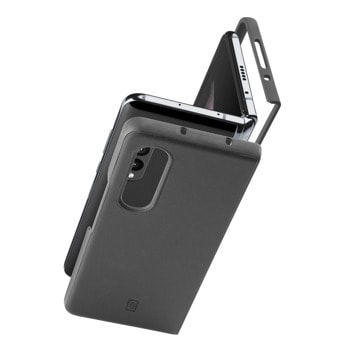 Калъф за Samsung Galaxy Z Fold 3, изкуствена кожа, Cellularline Fit Duo, 2 отделни части, черен | JAR Computers Cellularline Fit Duo for Samsung Galaxy Z Fold 3