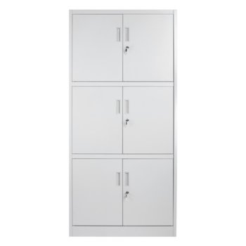 Метален шкаф Carmen CR-1260 LZ, 3x рафтове, прахово боядисан, метален, сив | JAR Computers Метален шкаф Carmen CR-1260 LZ сив