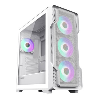 Кутия Gamemax SIEGE White EATX/ATX/mATX/Mini-ITX, 1x USB 3.0, 3x 120mm вентилатора, с прозорец, бяла, без захранване | JAR Computers Кутия Gamemax SIEGE White