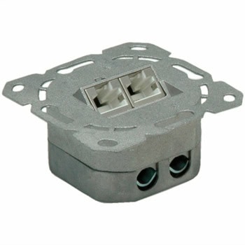 Розетка Roline 25.99.8490, за стенен монтаж, 2x RJ-45(ж), STP, Cat.6А | JAR Computers Roline 25.99.8491