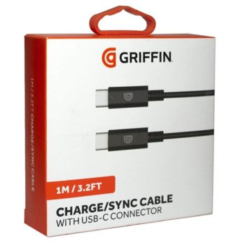 Griffin от USB C(м) към USB C(м) 1m GP-028-BLK