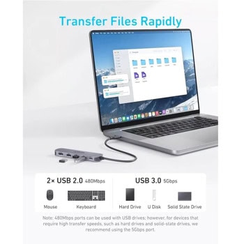 Anker 5-in-1 Multifunctional USB-C Hub A8357HA0