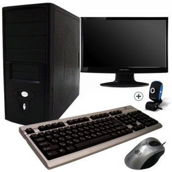 Настолен компютър PC "Перфект Офис" & 18.5" (47 cm) HANNS-G HH181APB +подарък уеб-камера Canyon CNR-WCAM413, Celeron Dual Core E3300 2.5GHz, 2GB RAM, 500GB HDD, DVDRW, SB5.1, клавиатура и мишка, 2г. гаранция | JAR Computers PC "Перфект Офис" & 18.5" (47 cm) HANNS-G HH181A…