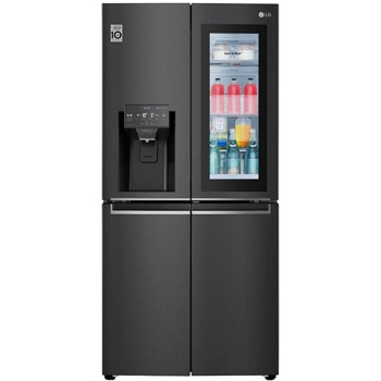 Хладилник с фризер LG GMX844MC6F, клас F, 570 л. общ обем, свободностоящ, 393 kWh/годишно, LED осветление, NatureFRESH, LINEARCooling, DoorCooling⁺, черен image