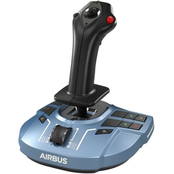 Джойстик Thrustmaster TCA Sidestick X Airbus Edition (4460219), USB, син, за PC/Microsoft Xbox One/Microsoft Xbox Series X|S | JAR Computers Thrustmaster TCA Sidestick X Airbus Edition 446021