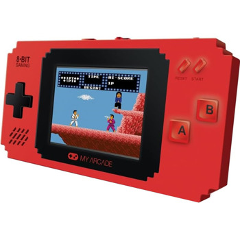 Мини конзола My Arcade Data East 300+ Pixel Player, 2.5" цветен екран, преносима, 300+ вградени игри, червена | JAR Computers My Arcade Data East 300+ Pixel Player