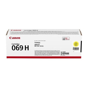 Тонер касета за Canon i-SENSYS MF750C series, LBP673C, Yellow - 5095C002AA - Canon - Заб.: 5 500 брой копия | JAR Computers Canon CRG-069H Y 5095C002AA