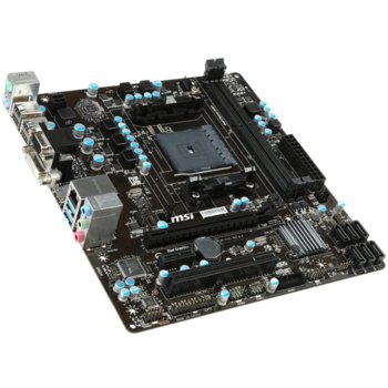 Дънна платка MSI A78M-E35 V2, AMD A78, FM2(+), DDR3, PCI-E 3.0 (HDMI & DVI), SB7.1, Lan1000, 6x SATA 6Gb/s, RAID 0,1,10, 2x USB3.0, micro-ATX | JAR Computers MSI A78M-E35 V2