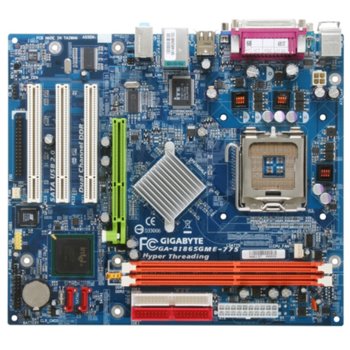 Дънна платка Gigabyte 8i865GME-775, i865G, LGA775, DDR400/Dual/, VGA+AGP 8x, SB5.1, Lan, SerialATA, mATX | JAR Computers Gigabyte 8i865GME-775