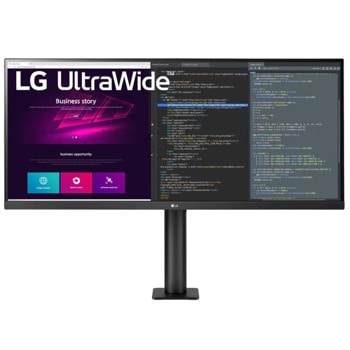 Монитор LG 34WN780P-B, 34" (86.35cm), IPS панел, 75Hz, QHD, 5ms, 300cd/m2, HDMI, DP, USB 3.0 | JAR Computers Монитор LG 34WN780P-B