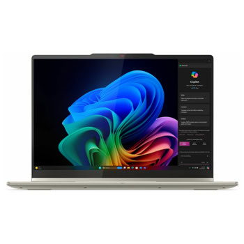Лаптоп Lenovo Yoga 7 14AKP10 (83JR0010BM)(бял), осемядрен AMD Ryzen AI 7 350 2.0/5.0GHz, 14"(35.56cm) WQXGA 120Hz OLED Display, 24GB LPDDR5x, 1TB SSD NVMe, 1x USB 3.2 Gen 1 Type-A, Windows 11 Home, 1.38kg | JAR Computers Лаптоп Lenovo Yoga 7 14AKP10 83JR0010BM