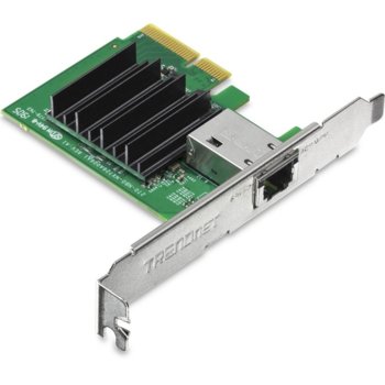 Мрежови адаптер TRENDnet TEG-10GECTX, от PCI-E x4 към x10/100/1000/10000 RJ-45 | JAR Computers TRENDnet TEG-10GECTX