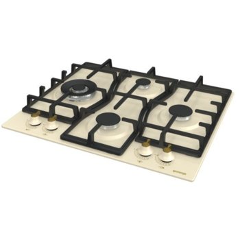 Газов плот Gorenje GW6D41CLI, 4 нагревателни зони, електрическо запалване, слонова кост | JAR Computers Газов плот Gorenje GW6D41CLI 731393