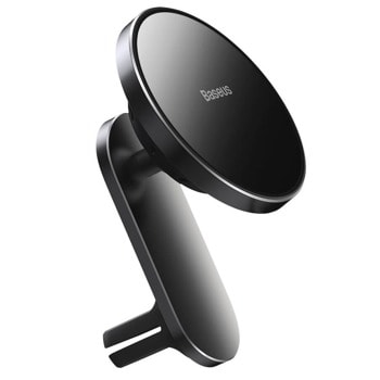Стойка за телефон Baseus Big Energy, за Apple iPhone, MagSafe зареждане, за кола, черна | JAR Computers Baseus Big Energy 15W WXJN-01