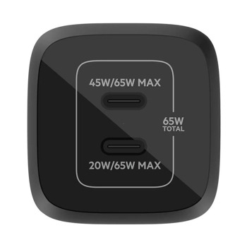 Зарядно Belkin WCH013vfBK 2x USB-C черно