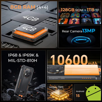 Oukitel G1S Orange 128GB/4GB