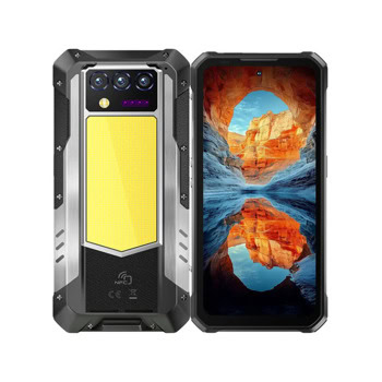 Смартфон Oukitel WP100 (черен), поддържа 2 SIM карти, 6.8" (17.27cm) FHD+ 120Hz дисплей, осемядрен MediaTek Dimensity 7300 2.5 GHz, 12GB RAM, 512GB Flash памет, 200 + 20 + 2 & 32 Mpix камери, Android | JAR Computers Oukitel WP100 12GB/512GB