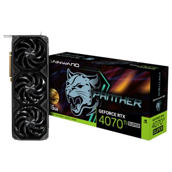 Видео карта Nvidia GF RTX 4070 Ti Super, 16GB, Gainward Panther OC, PCI-E 4.0, GDDR6X, 256-bit, DisplayPort, HDMI | JAR Computers Gainward GeForce RTX 4070 Ti Super Panther OC