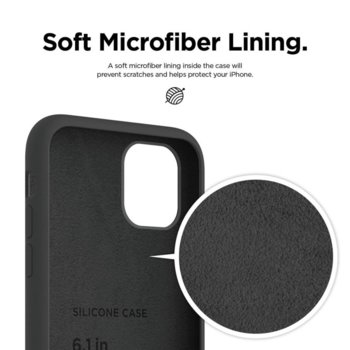 Elago Soft Silicone iPhone 11 black ES11SC61-BK