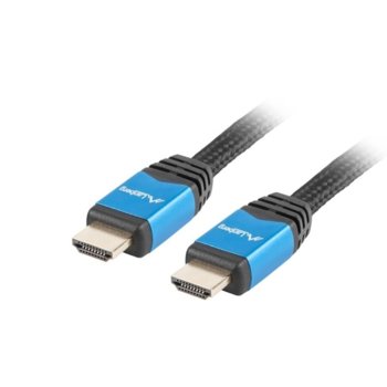 Кабел Lanberg CA-HDMI-20CU-0030-BL, HDMI(м) към HDMI(м), 4К, 3m, черен | JAR Computers Lanberg CA-HDMI-20CU-0030-BL