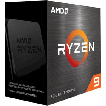 Процесор AMD Ryzen 9 5900X, дванадесетядрен (3.7/4.8GHz, 64MB Cache, AM4) BOX, без охлаждане | JAR Computers AMD Ryzen 9 5900X 100-100000061WOF