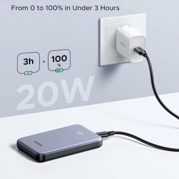 ugreen two way power bank 10000 mah 22.5w сив