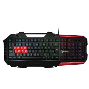 Клавиатура A4Tech Bloody Gaming B3590R, подсветка, водоустойчива, черна, USB | JAR Computers A4Tech Bloody Gaming B3590R