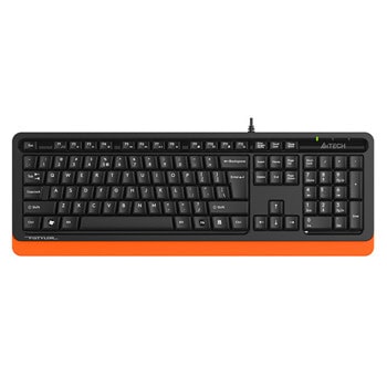 Клавиатура A4Tech FKS10, жична, черна/оранжева, USB | JAR Computers Клавиатура A4Tech FKS10
