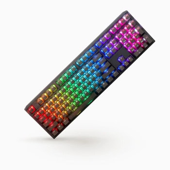 Клавиатура Ducky One 3 AURA, механична, Cherry MX Brown суичове, гейминг, N-Key Rollover, RGB подсветка, черна, USB | JAR Computers Ducky One 3 AURA Black Brown switch