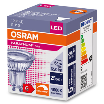 LED крушка Ledvance, GU10, 7.9W, 650lm, 4000K | JAR Computers Ledvance AC32738 7.9W 650lm