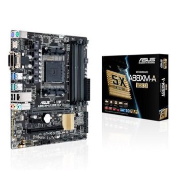 Дънна платка Asus A88XM-A/USB 3.1, AMD A88X (Bolton D4), FM2+, DDR3, PCI-E(HDMI&DVI&VGA), 6x SATA 6Gb/s, 2x USB 3.1, 2x USB 3.0, Micro ATX | JAR Computers Asus A88XM-A/USB 3.1