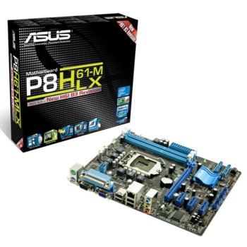 Дънна платка Asus P8H61-M LX, H61, LGA1155, DDR3, PCI-E, SB7.1, Lan1000, SATA, uATX | JAR Computers Asus P8H61-M LX