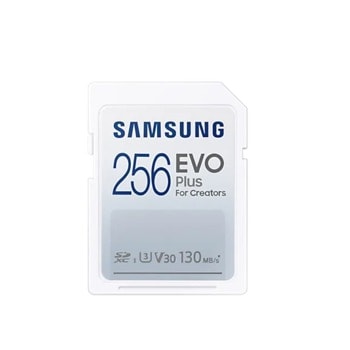 Карта памет 256GB SDXC, Samsung EVO Plus SD Card, Class 10, скорост на четене до 130MB/s | JAR Computers Samsung 256GB SD Card MB-SC256K/EU