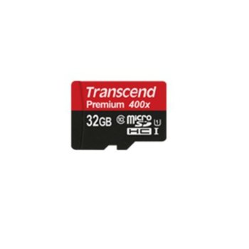 Transcend 32GB micro SDHC UHS-I Adapter, Class 10
