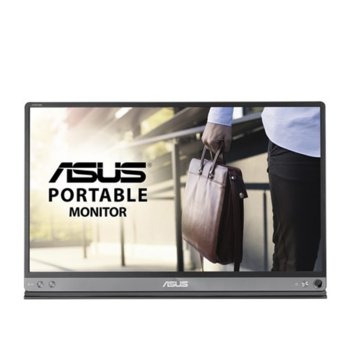 Монитор Asus ZenScreen MB16AC Portable, 15.6" (39.62 cm) IPS панел, Full HD, 220 cd/m2, USB Type-C | JAR Computers Asus ZenScreen MB16AC Portable USB