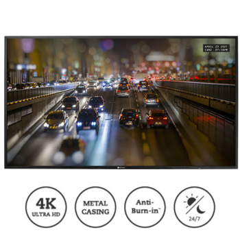 Дисплей AG Neovo SMQ-6501, 64.5" (163.83 cm) 4K Ultra HD IPS дисплей, HDMI, DVI-D, VGA, RS232, LAN | JAR Computers AG Neovo SMQ-6501