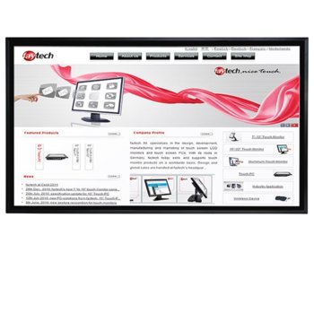 Индустриален монитор FAYTECH FT55TMBCAP, 55"(139.7 cm), Full HD, Capacitive Multi Touch, VGA, HDMI, DVI-D, черен | JAR Computers Индустриален монитор FAYTECH FT55TMBCAP