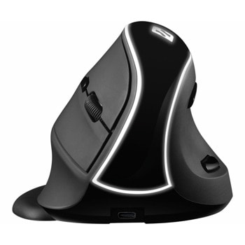 Мишка Sandberg 630-13, оптична (3400 dpi), безжична, USB, черна, 6 бутона | JAR Computers Sandberg Wireless Vertical Mouse Pro 630-13
