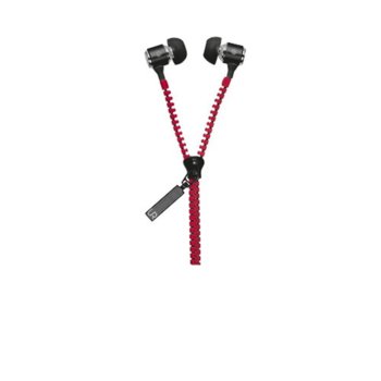 TRUST Urban Revolt Zipper In-ear Headset - red