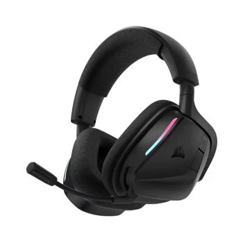Слушалки Corsair Void Wireless v2, безжични, Bluetooth, USB, микрофон, Dolby Atmos, 50mm драйвери, до 70 часа време на работа, гейминг, черни | JAR Computers Corsair Void Wireless v2 Carbon CA-9011379-WW
