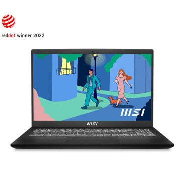 Лаптоп MSI Modern 15 B12M-052XBG (9S7-15H112-052), десетядрен Intel Core i7-1255U 1.7/4.7GHz, 15.6" (39.62 cm) Full HD IPS Display, (HDMI), 16GB DDR4, 512GB SSD, 1x USB Type-C, No OS, 1.7kg | JAR Computers MSI Modern 15 B12M-052XBG 9S7-15H112-052