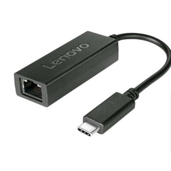 Мрежови адаптер Lenovo USB-C to Ethernet Adapter, от USB Type C(м) към RJ-45(ж) | JAR Computers Lenovo USB-C to Ethernet Adapter 4X90S91831