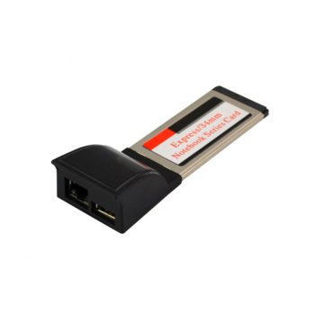 Express card to LAN 1 Gbps+USB 2.0