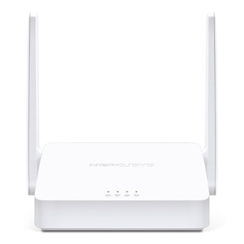 Рутер Mercusys MW302R, 300Mbps, 2.4GHz, Wireless N, 2x LAN 100, 1x WAN 100, 2 външни антени | JAR Computers Рутер Mercusys MW302R