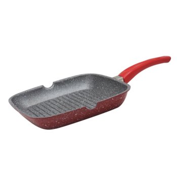 Грил тиган от лят алуминий ZEPHYR Red Passion ZP 4316 E24, 24 см, Мраморно покритие, Червен | JAR Computers Грил тиган ляталуминий ZEPHYR RedPassion ZP4316E24