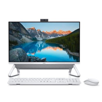 All In One компютър Dell Inspiron 5490 (5397184439630), четириядрен Comet Lake Intel Core i5-10210U 1.6/4.2 GHz, 23.8" (60.45cm) Full HD Anti-Glare Display, 8GB DDR4, 256GB SSD & 1TB HDD, клавиатура и мишка, Windows 10 Pro | JAR Computers Dell Inspiron AIO 5490 5397184439630